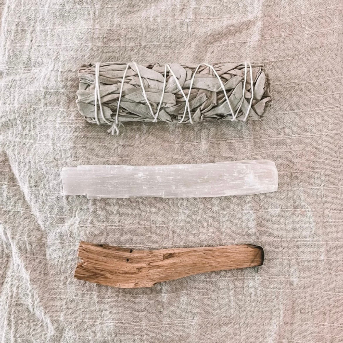 Selenite Smoke Cleansing Set