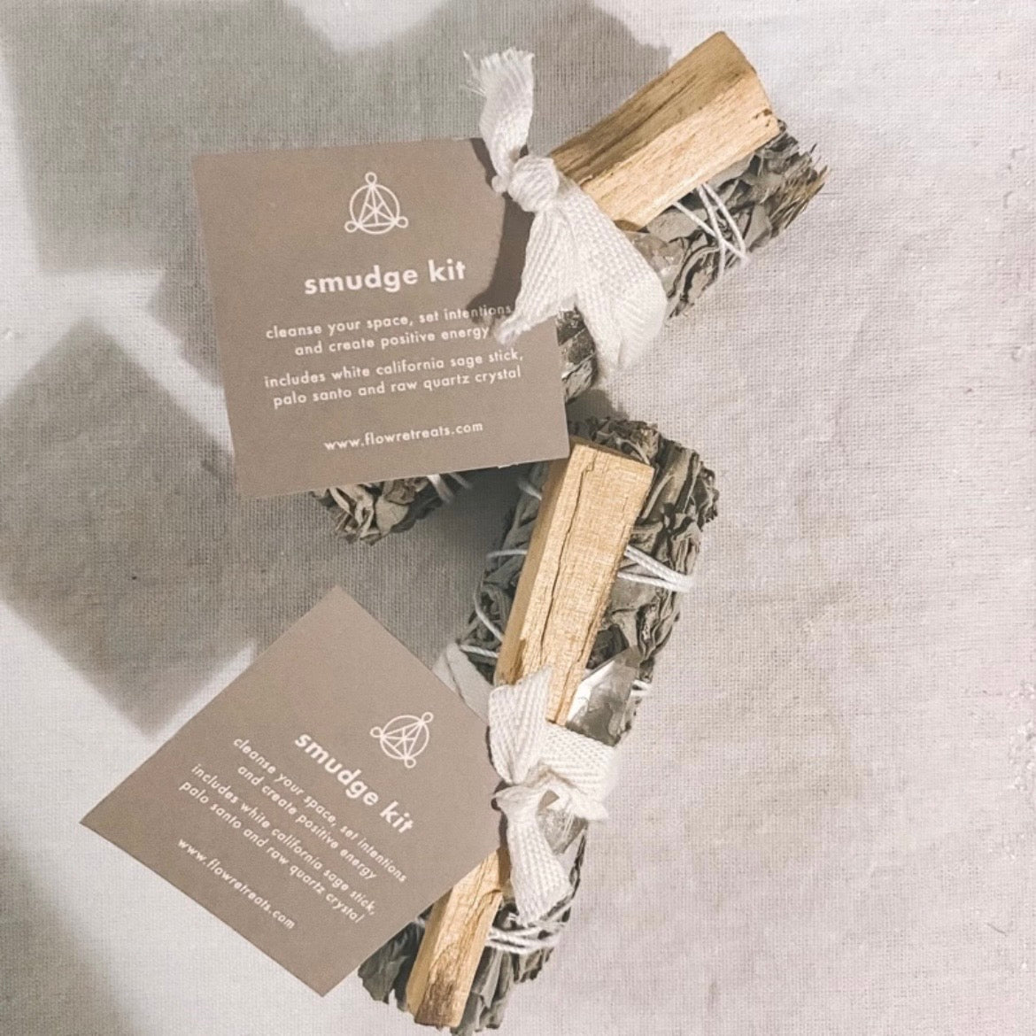 Sage & Palo Santo Quartz Energy Cleansing Set