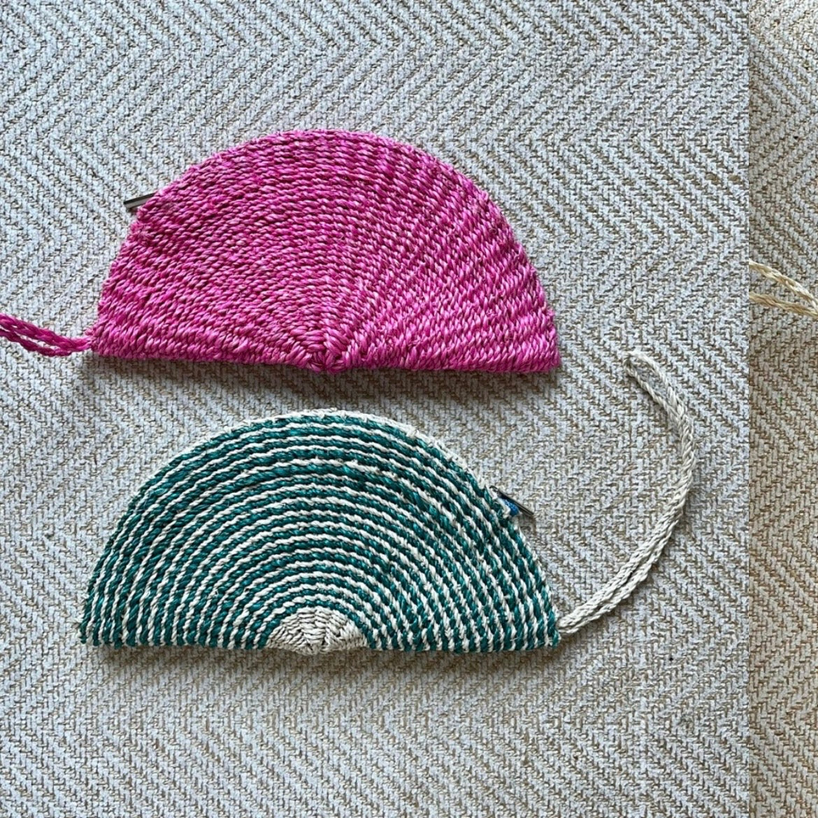 Half Moon Abaca Clutch