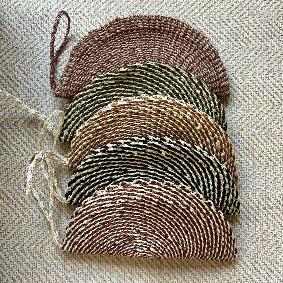 Half Moon Abaca Clutch